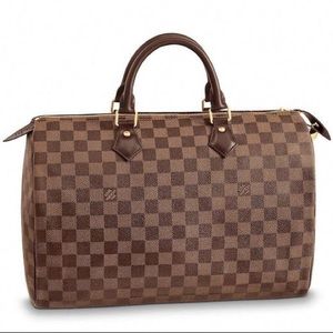 Authentic LV Speedy 35 Damier Ebene